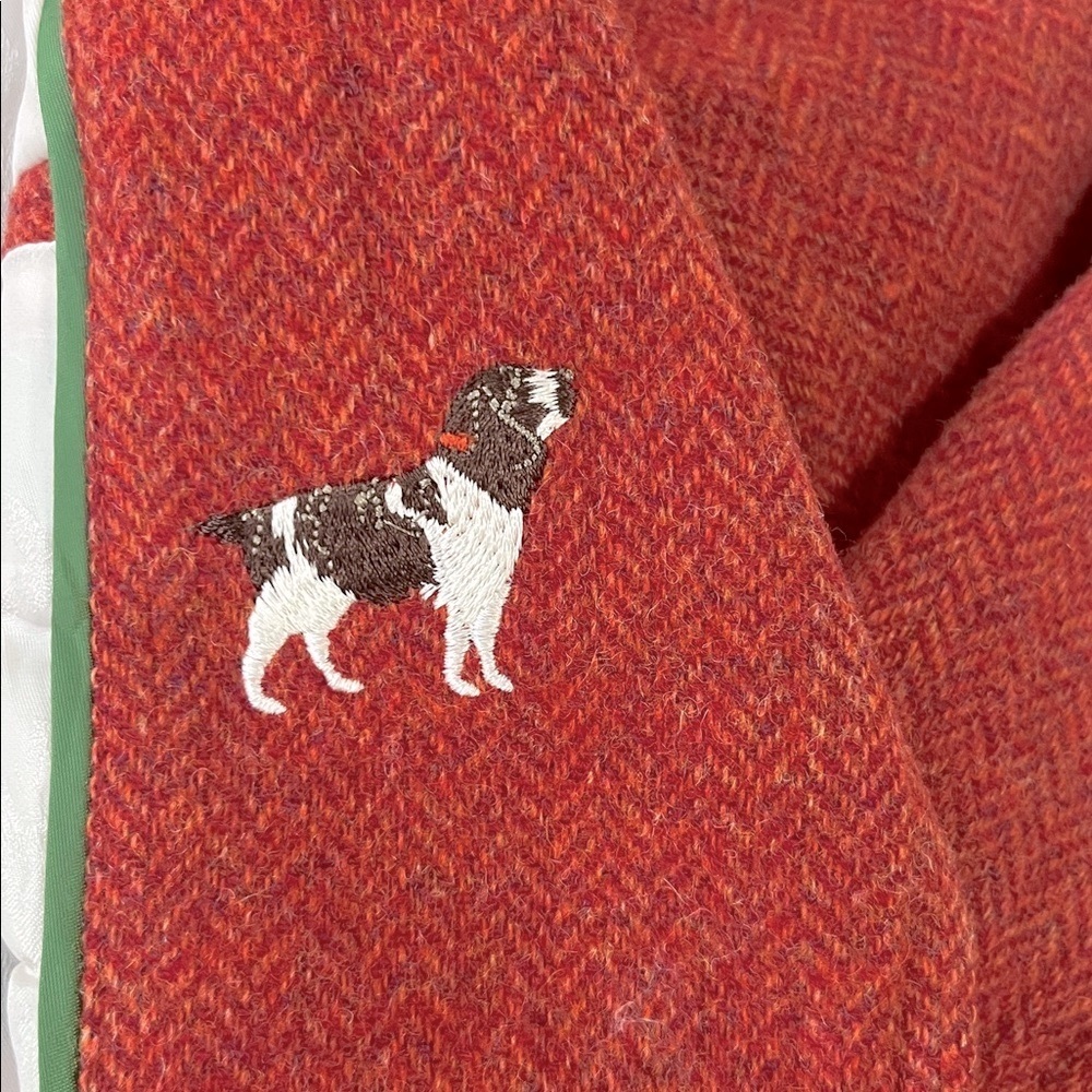 VINTAGE LLBean Herringbone Blazer w/ dog appliqué - Picture 4 of 12